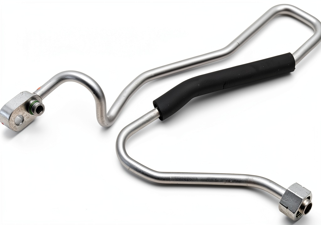 Installing X AUTOHAUX refrigerant pipe on a Toyota Tacoma engine bay