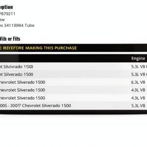 Chevy Silverado AC Hose Marketplace Auto Rubber-0