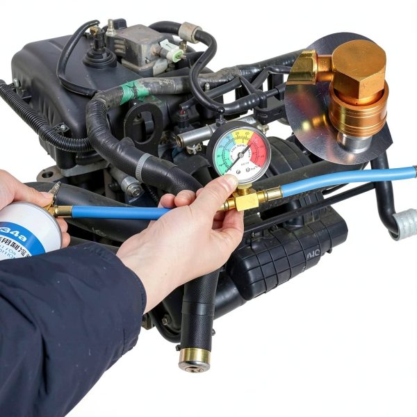 R134A Refrigerant Charge Hose Kit SHMZK Nylon Brass Connector Durable-3
