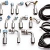 MOTOQUEEN A/C Hose Kit for GM Trucks 25ft Aluminum Rubber Fit-6