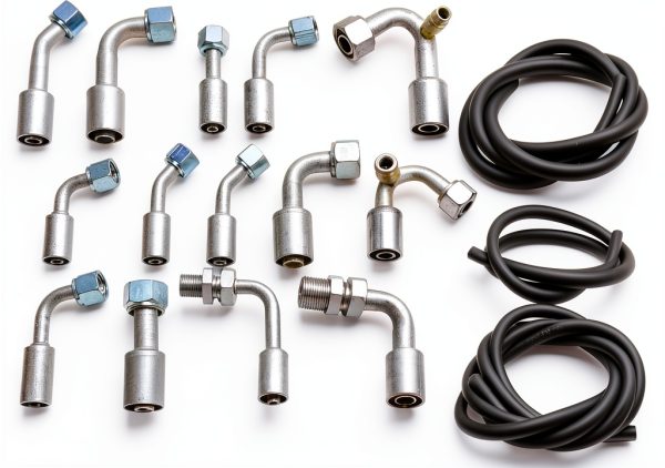 MOTOQUEEN A/C Hose Kit for GM Trucks 25ft Aluminum Rubber Fit-6