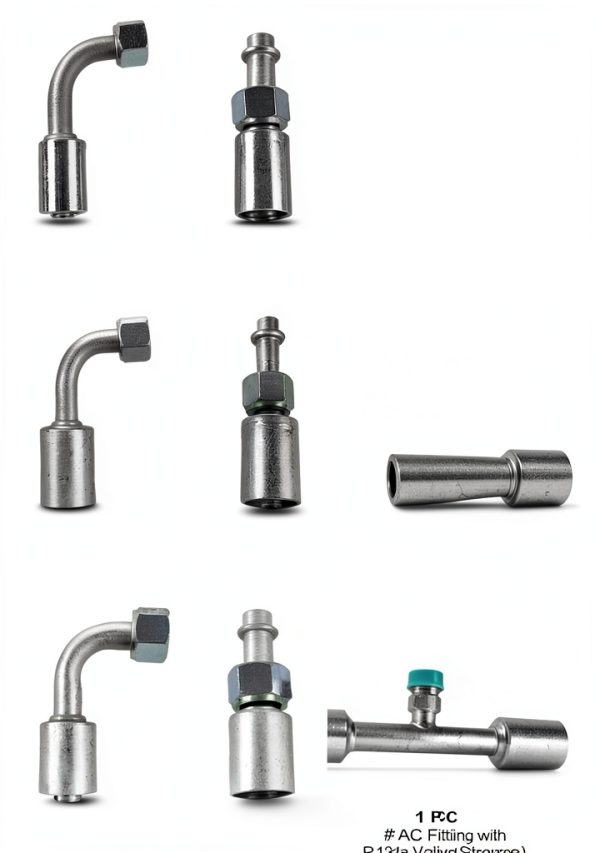 BBTEQEKN Automotive AC Hose & Fitting Kit 25PCS Premium Plastic Rubber-3