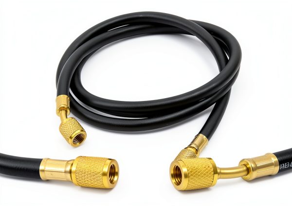 R410A AC Refrigerant Charging Hoses, 59“ HVAC Charging Hose with 1/4’’ SAE Female Flare, 800PSI Working Pressure for R410A R22 R134A R12 R502 Air Condition System Maintenance-2