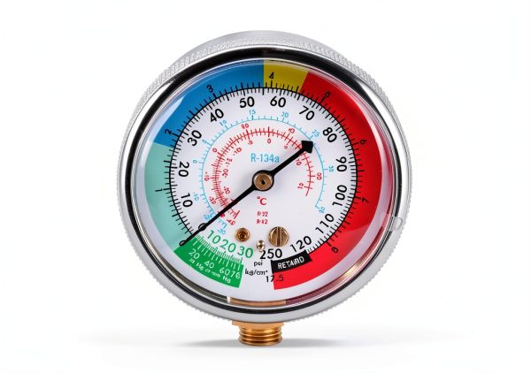 AC Charge Hose with Gauge, R134A Car AC Refrigerant Recharge Hose Kit, Come with R134A Piercing Can Tap 1/2”ACME Valve & R134A Quick Coupler Fits for Car Air Conditioning Refrigerant 250 PSI-3
