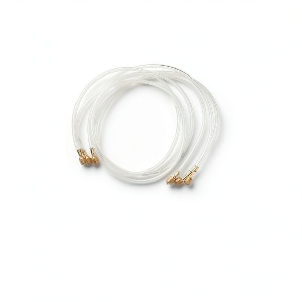 1/4" Refrigerant Charging Hoses 60” (5FT), HVAC Hoses Standard 1/4" Flare Fittings for R134A, R22,R410A, R502, R12 Common Refrigerants Clear Pipes Set of 3-1