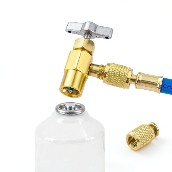 R290 and R600A Charging Hose Kit by Tigbear – 24in Gauge with Tap-1