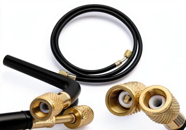 R410A AC Refrigerant Charging Hoses, 59“ HVAC Charging Hose with 1/4’’ SAE Female Flare, 800PSI Working Pressure for R410A R22 R134A R12 R502 Air Condition System Maintenance-3