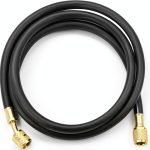 R410A AC Refrigerant Charging Hoses, 59“ HVAC Charging Hose with 1/4’’ SAE Female Flare, 800PSI Working Pressure for R410A R22 R134A R12 R502 Air Condition System Maintenance-0