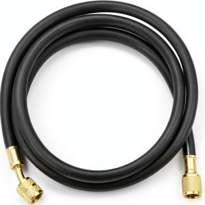 R410A AC Refrigerant Charging Hoses, 59“ HVAC Charging Hose with 1/4’’ SAE Female Flare, 800PSI Working Pressure for R410A R22 R134A R12 R502 Air Condition System Maintenance-0