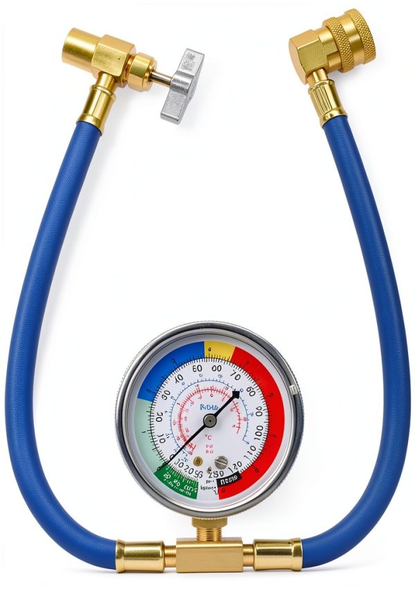 R134A Car AC Refrigerant Charge Hose Kit TNAIYH Alum 1/2 Valve-0