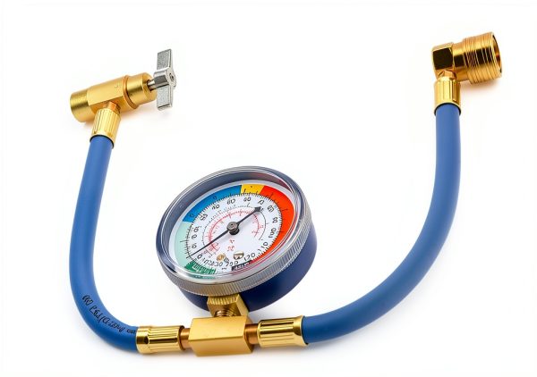 R134A Car AC Refrigerant Charge Hose Kit TNAIYH Alum 1/2 Valve-2